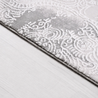 SHARED | Levee Grey Ivory Abstract Watercolour Modern Machine Woven L photo 2