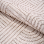 SHARED | Moonstone Cream Beige Abstract Carved Look Modern Machine Wo photo 2