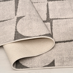 SHARED | Campanile Cream Grey Scandinavian Geometric Machine Woven Li photo 2
