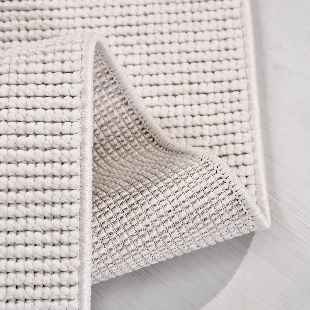 SHARED | Jasper Cream Scandinavian Striped Textured Machine Woven Liv photo 2