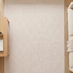 SHARED | Bismuth Cream Modern Geometric Carved Texture Machine Woven  photo 2