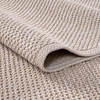 SHARED | Amethyst Beige Solid Scandinavian Machine Woven Living Room  photo 2