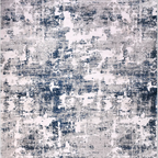 SHARED | Outcrop Navy Cream Abstract Modern Machine Woven Living Room photo 2