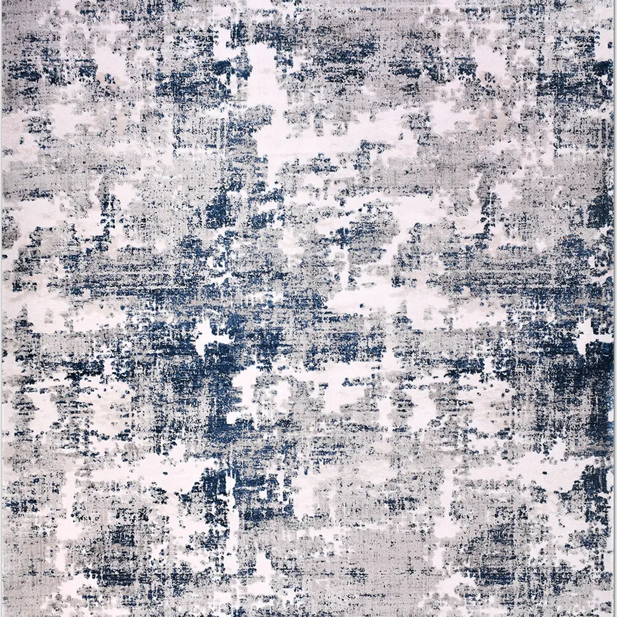SHARED | Outcrop Navy Cream Abstract Modern Machine Woven Living Room photo 2