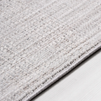 SHARED | Kalkan Light Grey Solid Scandinavian Machine Woven Living Ro photo 2