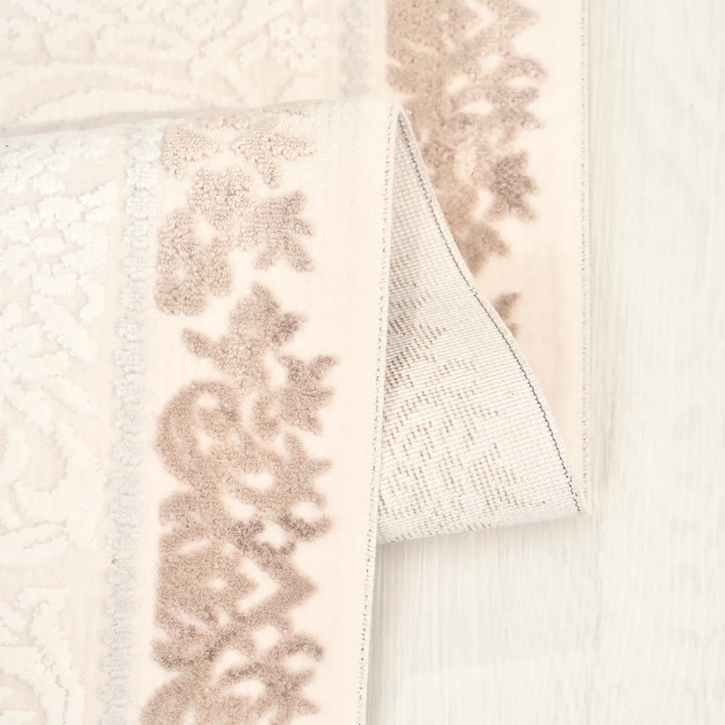 SHARED | Didyma Cream Beige Persian Style Traditional Medallion Machi photo 2