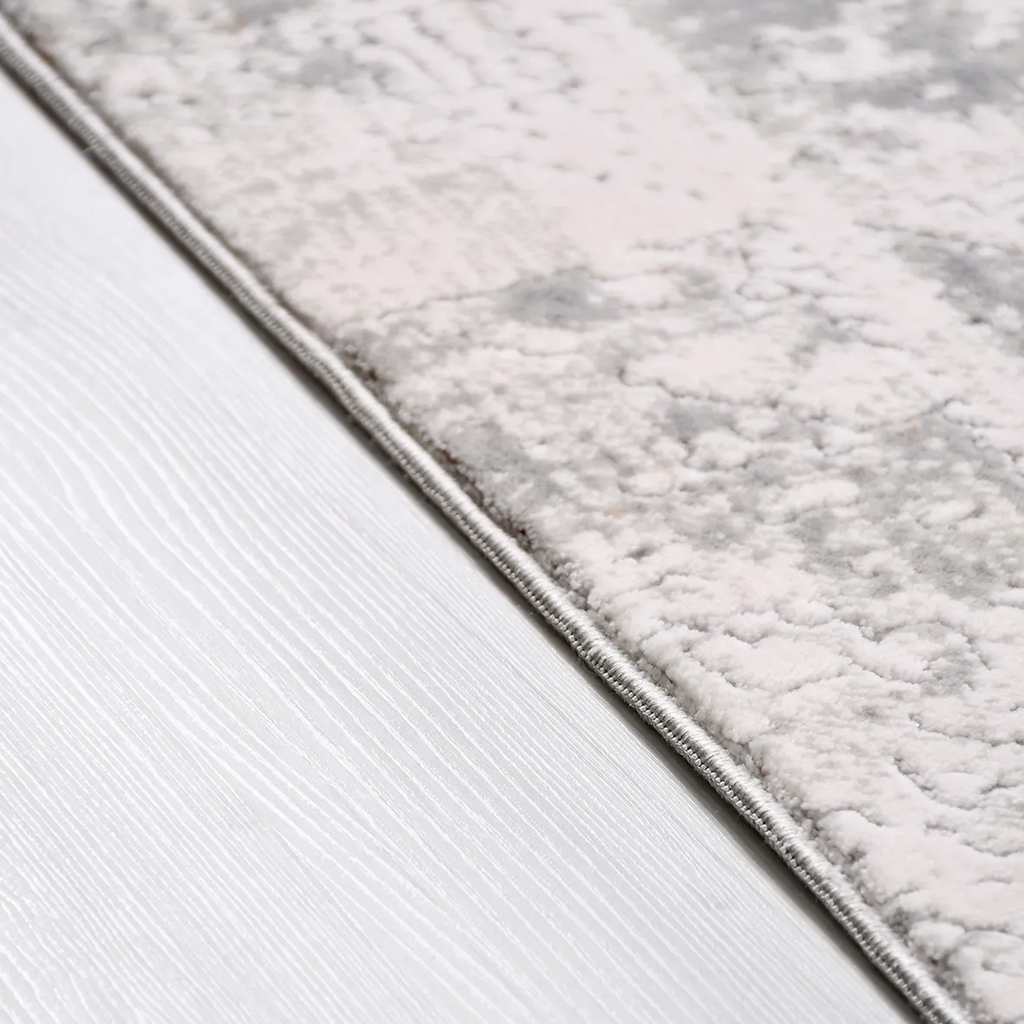 SHARED | Filbert Cream Grey Abstract Modern Machine Woven Living Room photo 2