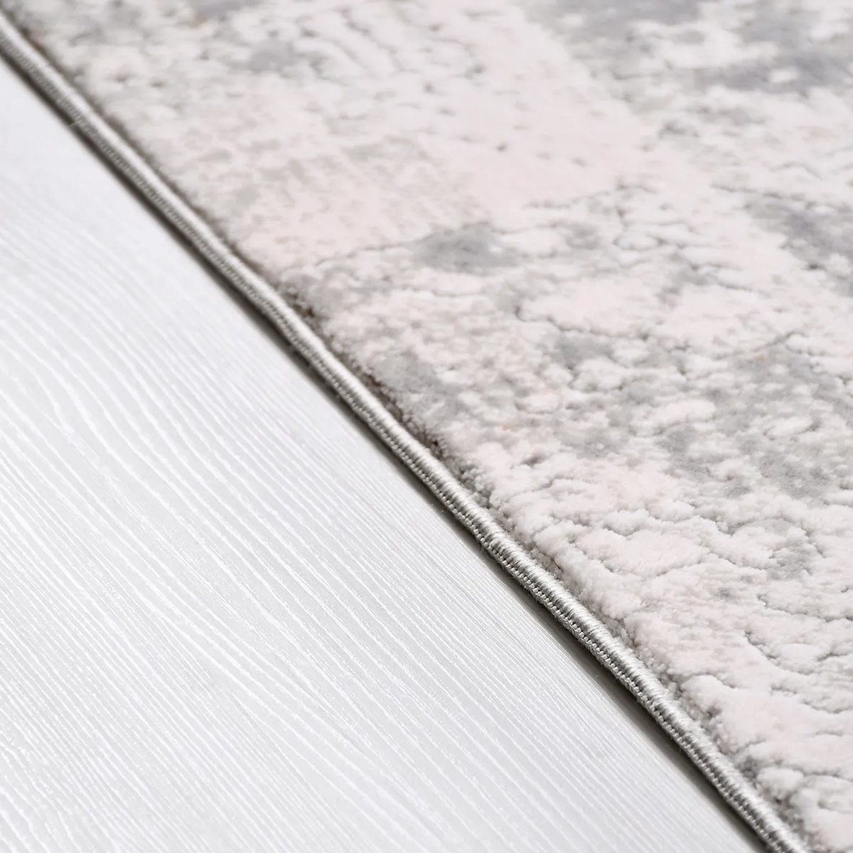 SHARED | Filbert Cream Grey Abstract Modern Machine Woven Living Room photo 2