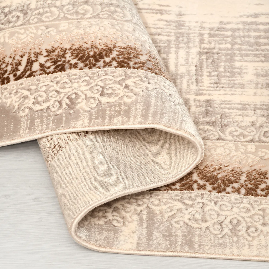 SHARED | Bellcote Patchwork Transitional Modern Cream Grey Copper Liv photo 2