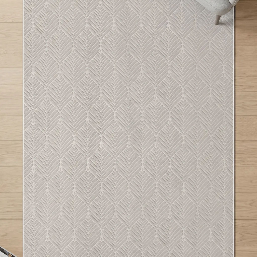 SHARED | Bloodstone Cream Geometric Modern Machine Woven Living Room  photo 2