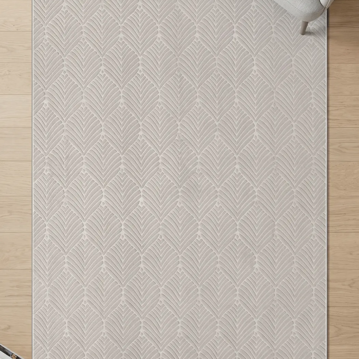 SHARED | Bloodstone Cream Geometric Modern Machine Woven Living Room  photo 2