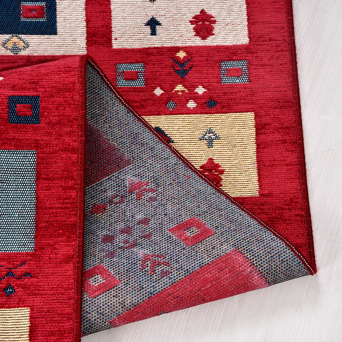 SHARED | Antalya Red Navy Persian Style Traditional Machine Woven Liv photo 2