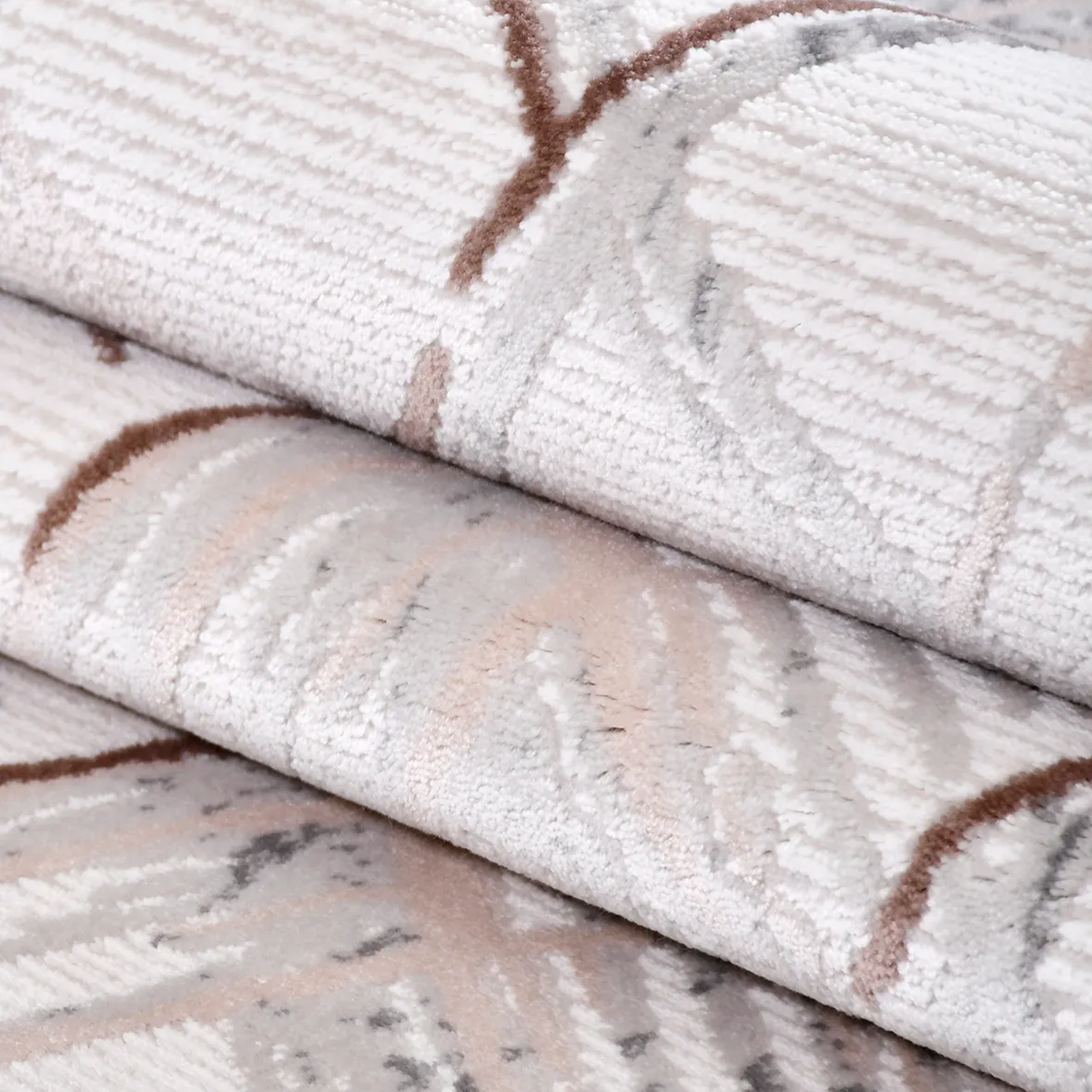 SHARED | Sandbar Cream Beige Abstract Modern Machine Woven Living Roo photo 2