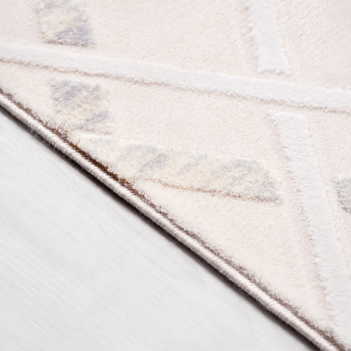 SHARED | Pinnacle Cream Lilac Geometric Modern Machine Woven Living R photo 2