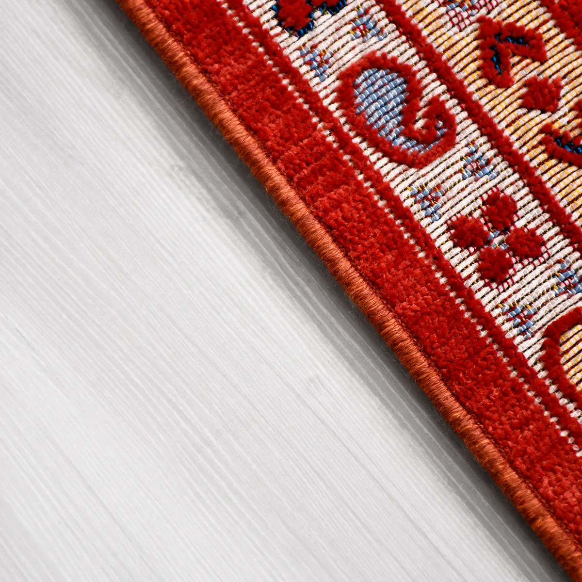 SHARED | Drizzle Red Navy Cream Persian Style Traditional Machine Wov photo 2