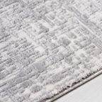 SHARED | Bosphorus Grey Ivory Abstract Modern Machine Woven Living Ro photo 2