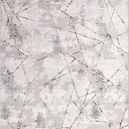 SHARED | Butte Cream Grey Abstract Modern Machine Woven Blush Rust Li photo 2
