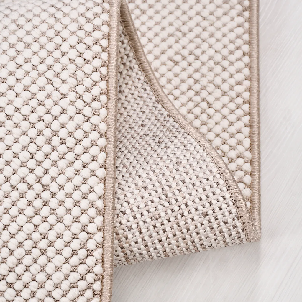 SHARED | Chrysolite Cream Solid Modern Machine Woven Textured Living  photo 2