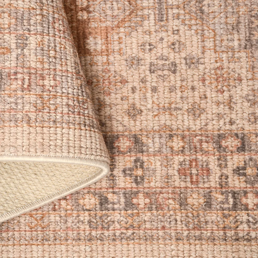 SHARED | Chancel Blush Pink Cream Persian Style Traditional Machine W photo 2