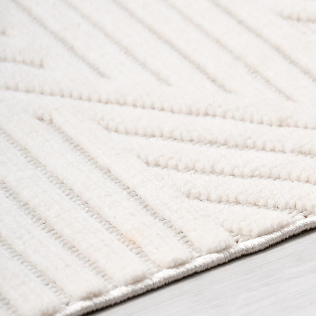 SHARED | Kusadasi Cream Ivory Geometric Modern Machine Woven Living R photo 2