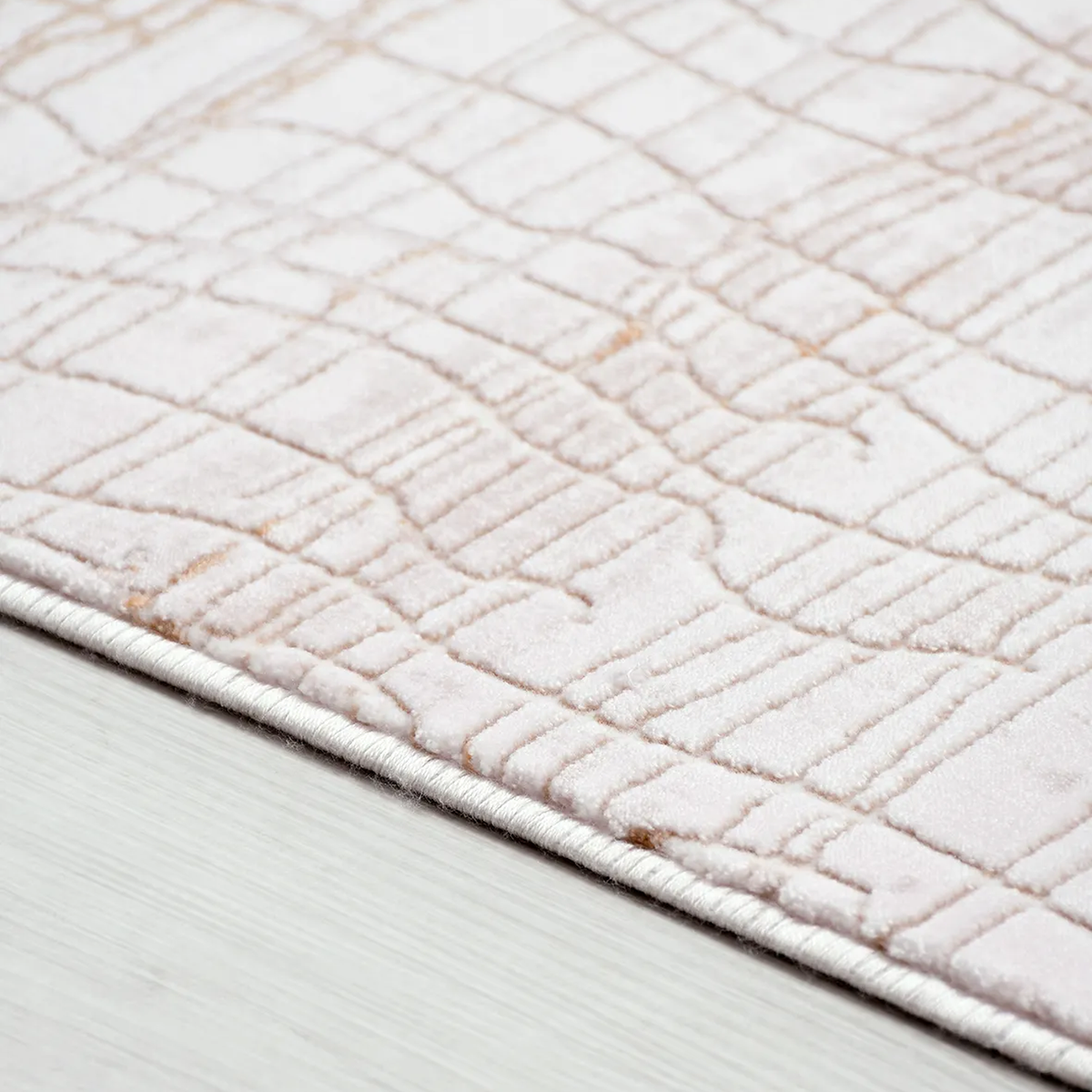 SHARED | Dovecote Cream Blush Abstract Modern Machine Woven Living Ro photo 2
