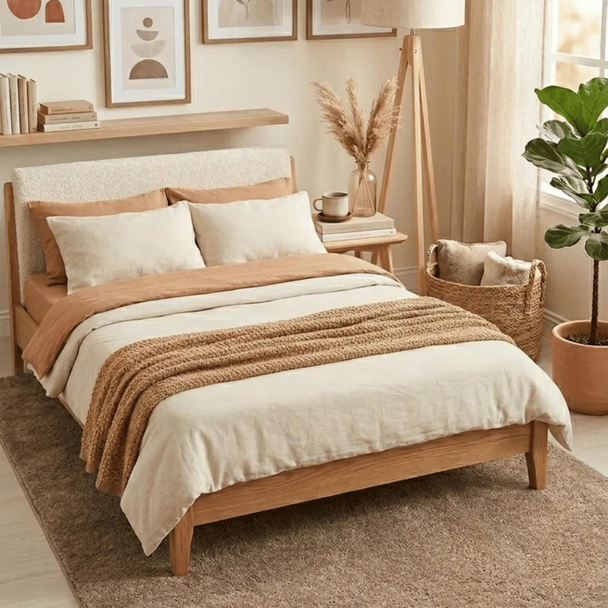 SHARED | Thaw Taupe Solid Modern Plush Machine Woven Living Room Bedr photo 2