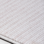 SHARED | Scree Cream Beige Modern Striped Machine Woven Living Room B photo 2