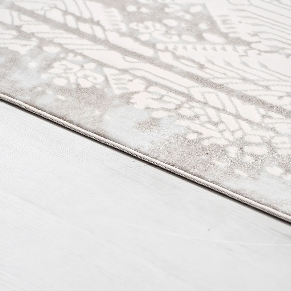 SHARED | Arbutus Cream Beige Geometric Transitional Modern Machine Wo photo 2