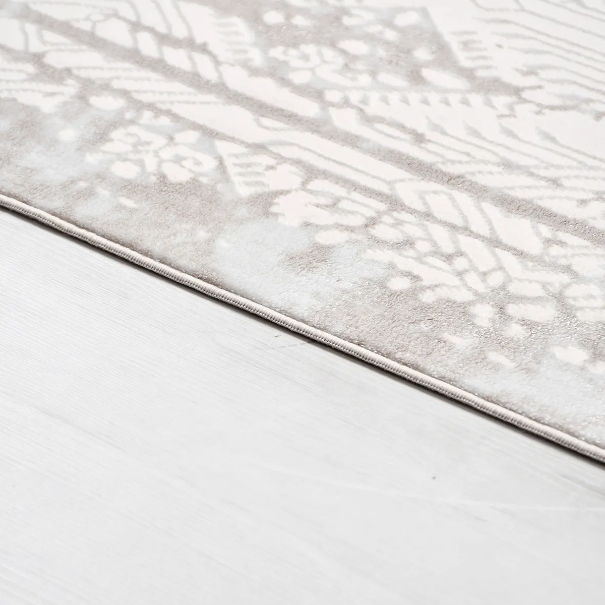 SHARED | Arbutus Cream Beige Geometric Transitional Modern Machine Wo photo 2