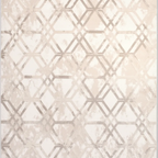 SHARED | Oasis Cream Beige Geometric Diamond Lattice Modern Machine W photo 2