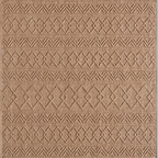 SHARED | Yewfield Tan Geometric Textured Machine Woven Transitional L photo 2