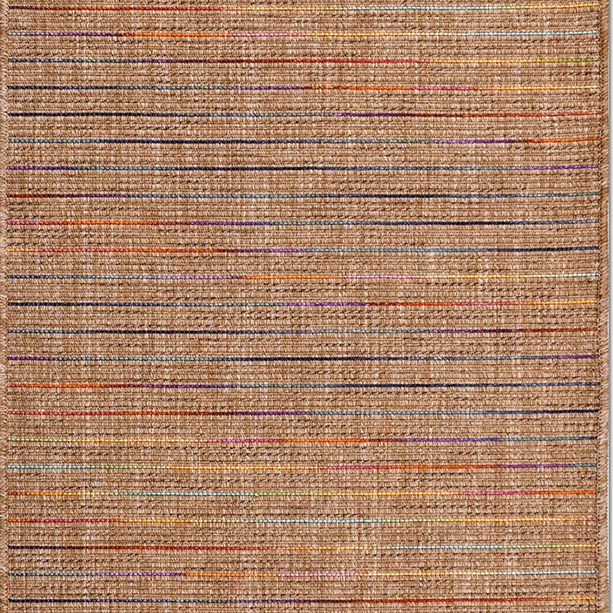 SHARED | Jacinth Boho Striped Multicolour Beige Machine Woven Living  photo 2