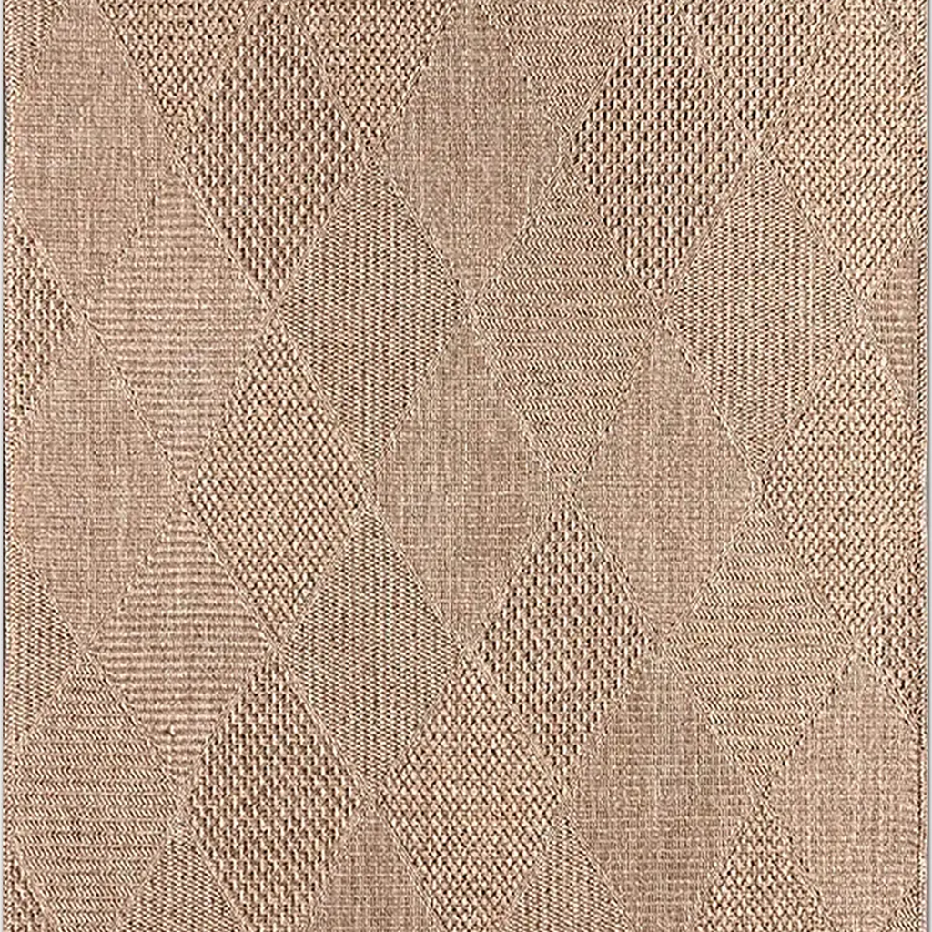 SHARED | Feldspar Coastal Geometric Diamond Lattice Beige Tan Cream M photo 2
