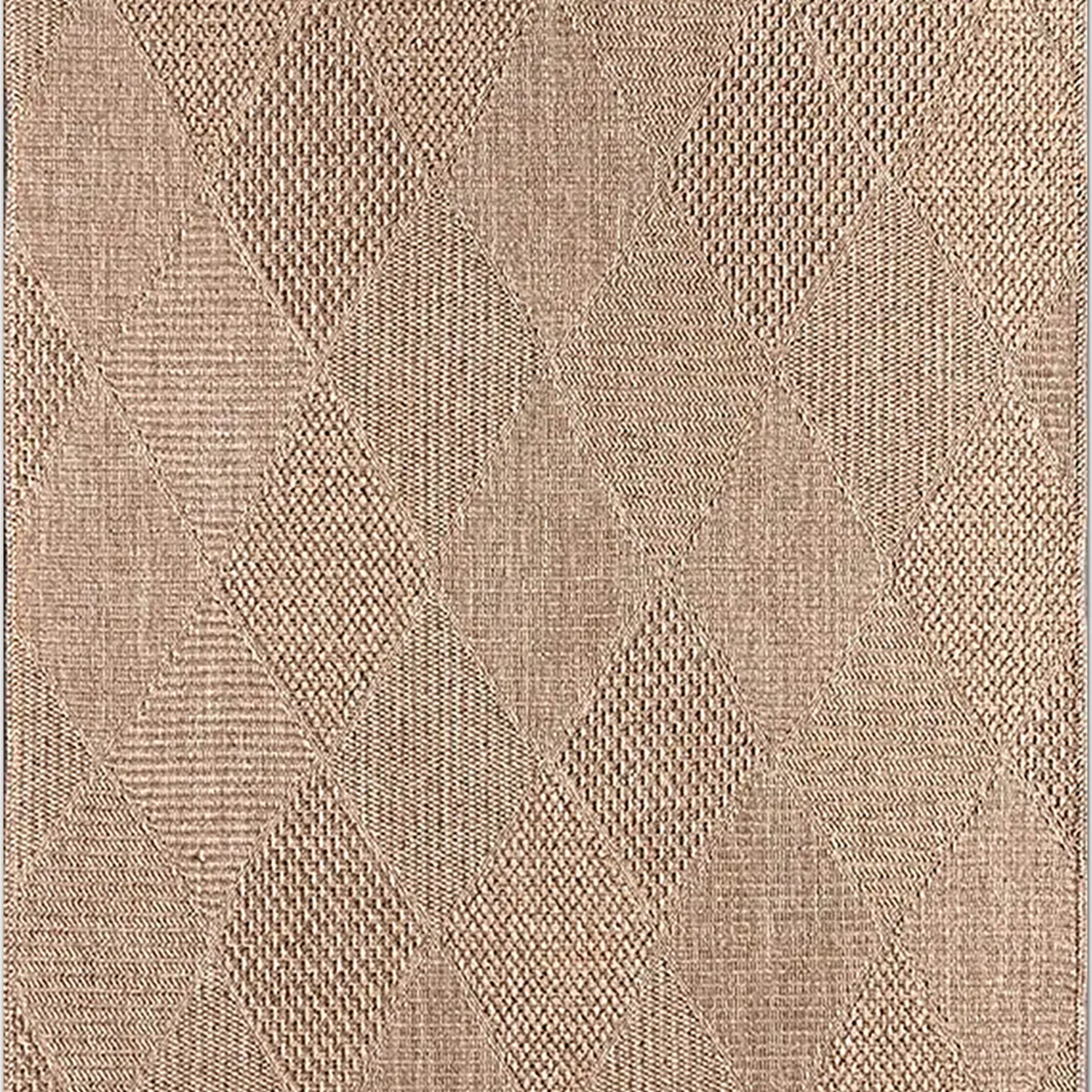 SHARED | Feldspar Coastal Geometric Diamond Lattice Beige Tan Cream M photo 2