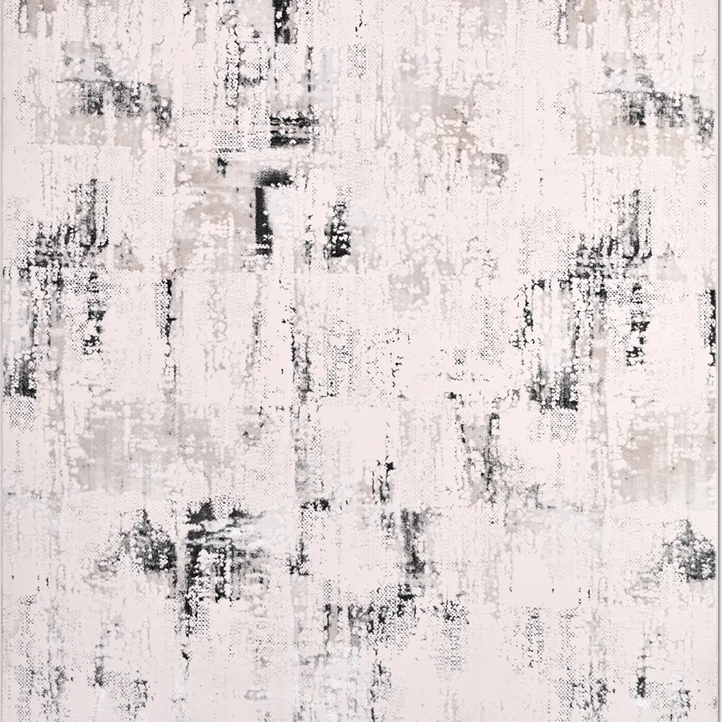SHARED | Apricot Cream Grey Abstract Modern Machine Woven Living Room photo 2