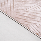 SHARED | Cornice Blush Pink Cream Geometric Modern Machine Woven Livi photo 2