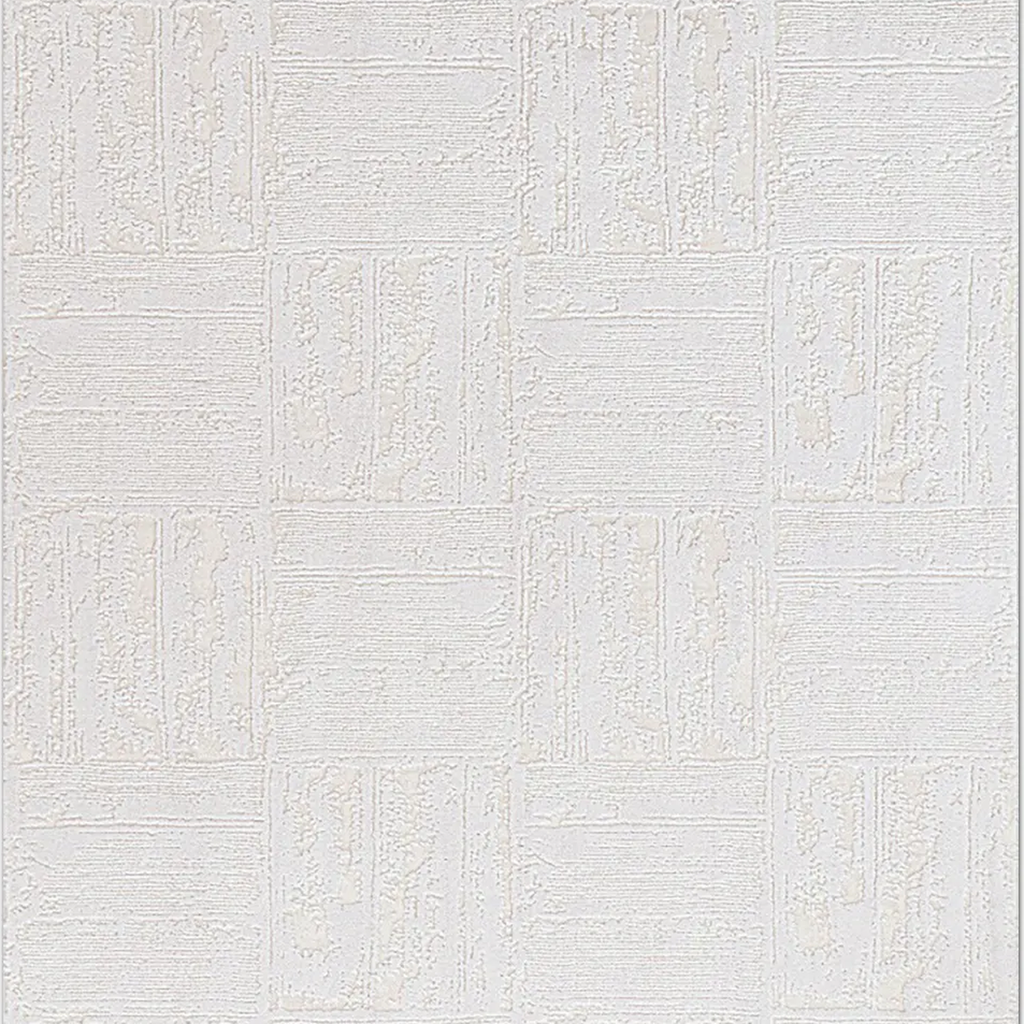 SHARED | Plateau Cream Modern Geometric Textured Machine Woven Living photo 2