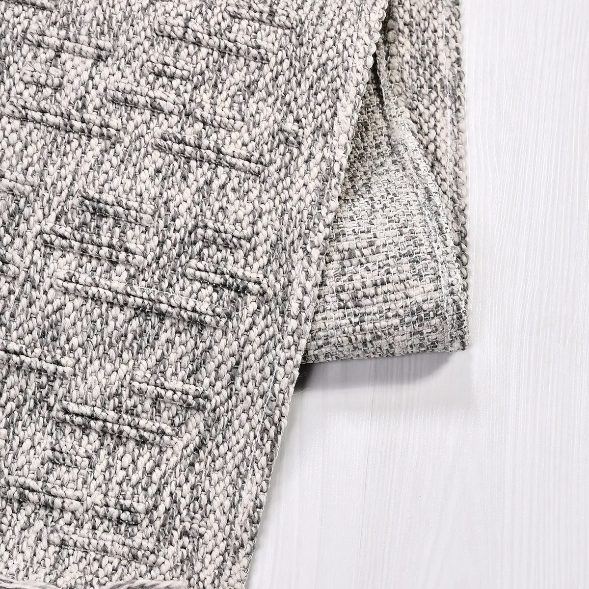 SHARED | Adamant Grey Abstract Modern Machine Woven Living Room Bedro photo 2