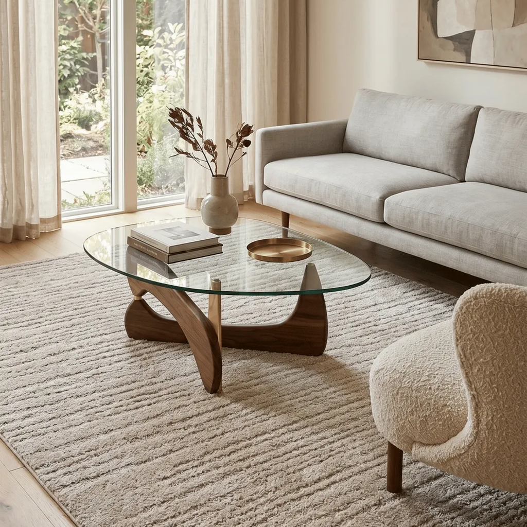 SHARED | Solaris Cream Striped Scandinavian Machine Woven Beige Livin photo 2