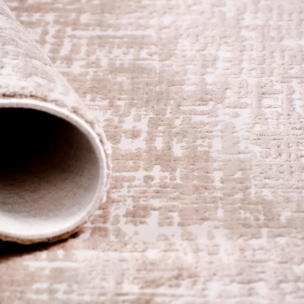 SHARED | Bursa Blush Taupe Abstract Modern Machine Woven Cream Beige  photo 2