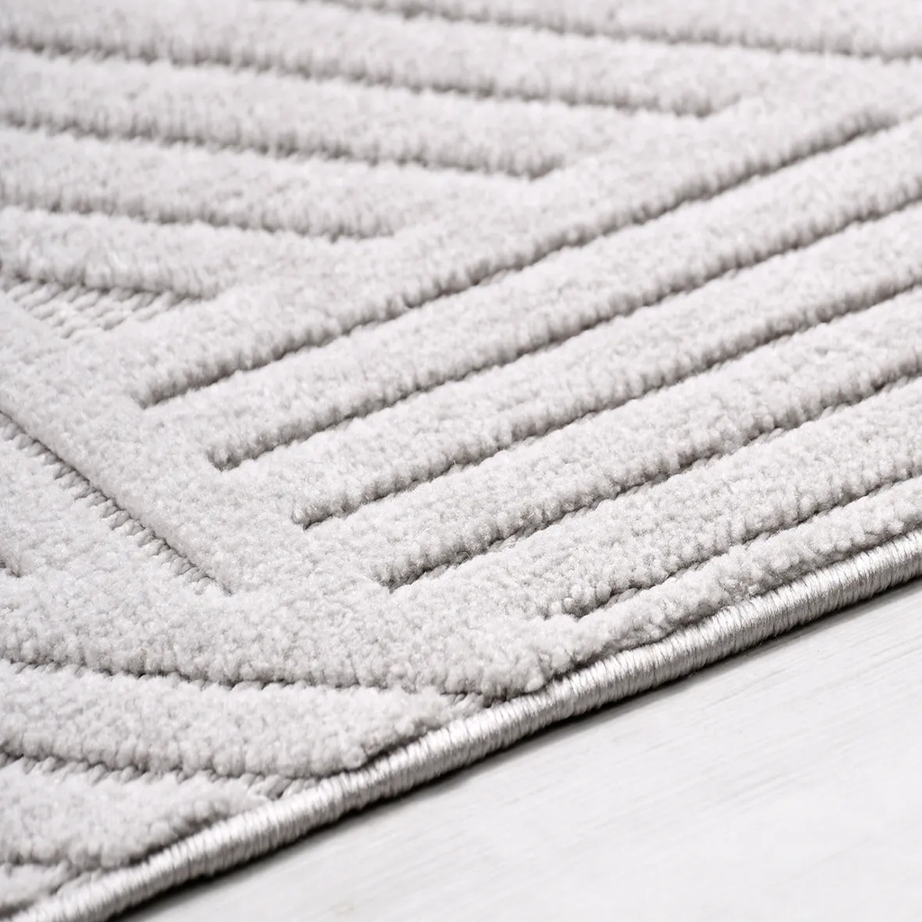 SHARED | Konya Cream Geometric Modern Machine Woven Living Room Bedro photo 2