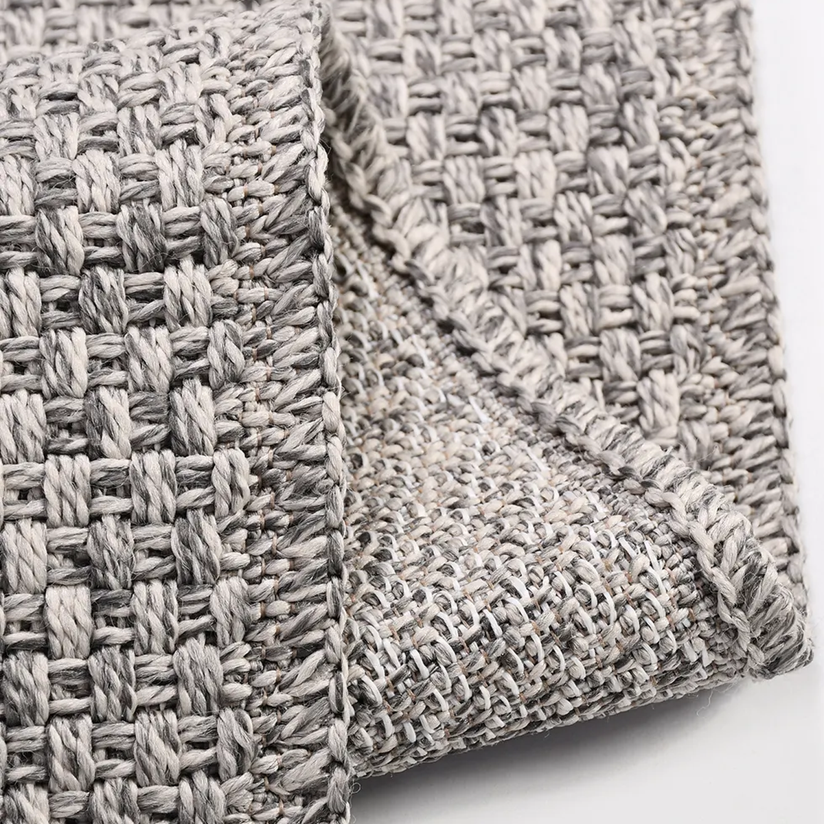 SHARED | Galena Grey Solid Textured Machine Woven Modern Living Room  photo 2