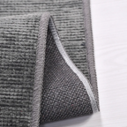 SHARED | Mimosa Charcoal Grey Solid Modern Machine Woven Living Room  photo 2