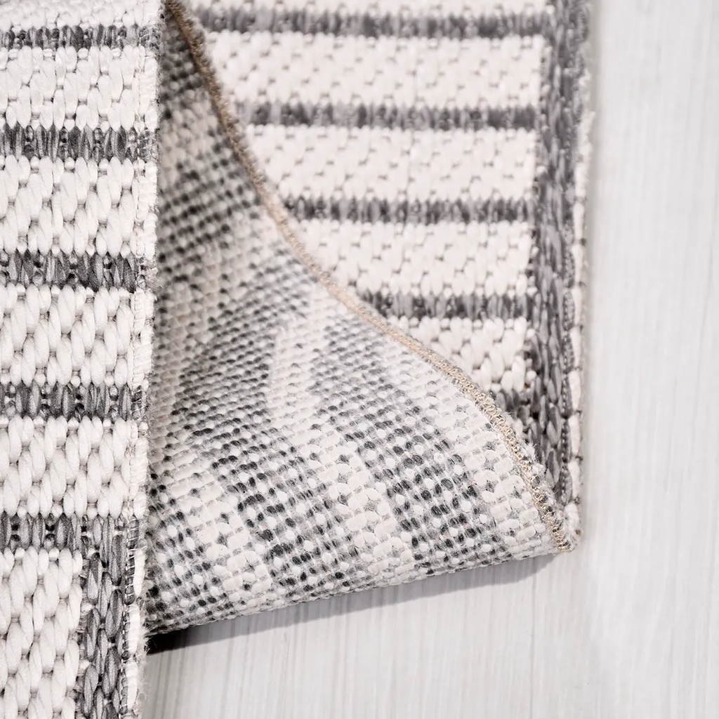 SHARED | Nacre Cream Grey Geometric Modern Machine Woven Living Room  photo 2