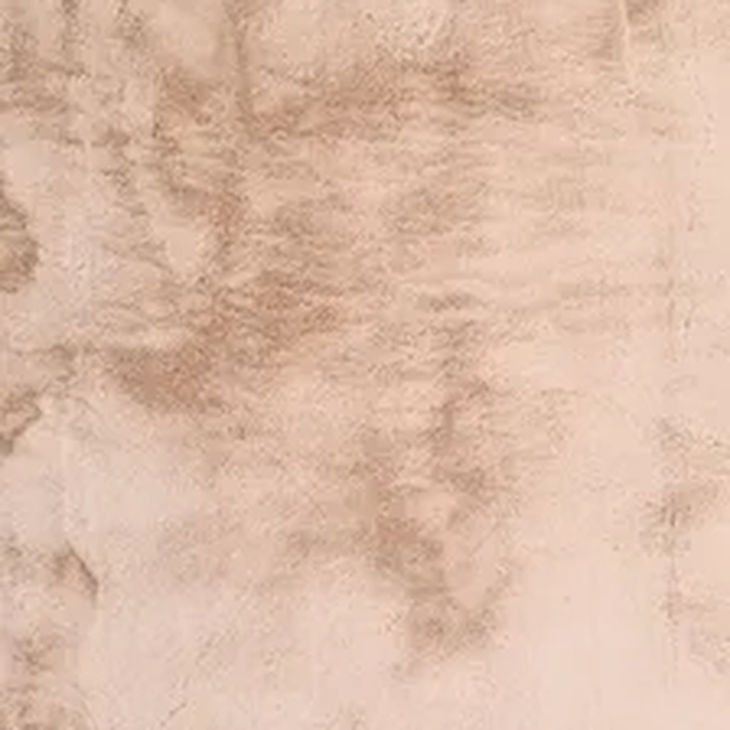SHARED | Fethiye Blush Pink Solid Shaggy Faux Fur Machine Woven Glam  photo 2
