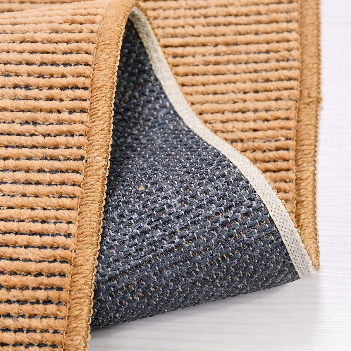 SHARED | Marigold Terracotta Solid Modern Machine Woven Fringe Living photo 2