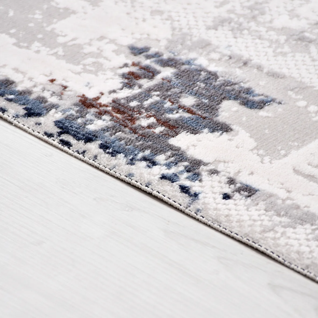 SHARED | Bluff Cream Grey Abstract Modern Machine Woven Living Room B photo 3