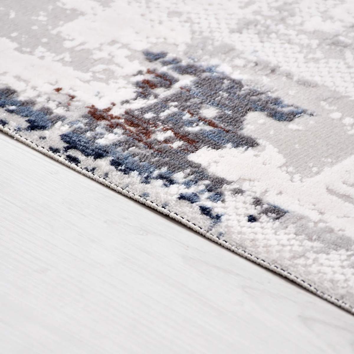 SHARED | Bluff Cream Grey Abstract Modern Machine Woven Living Room B photo 3