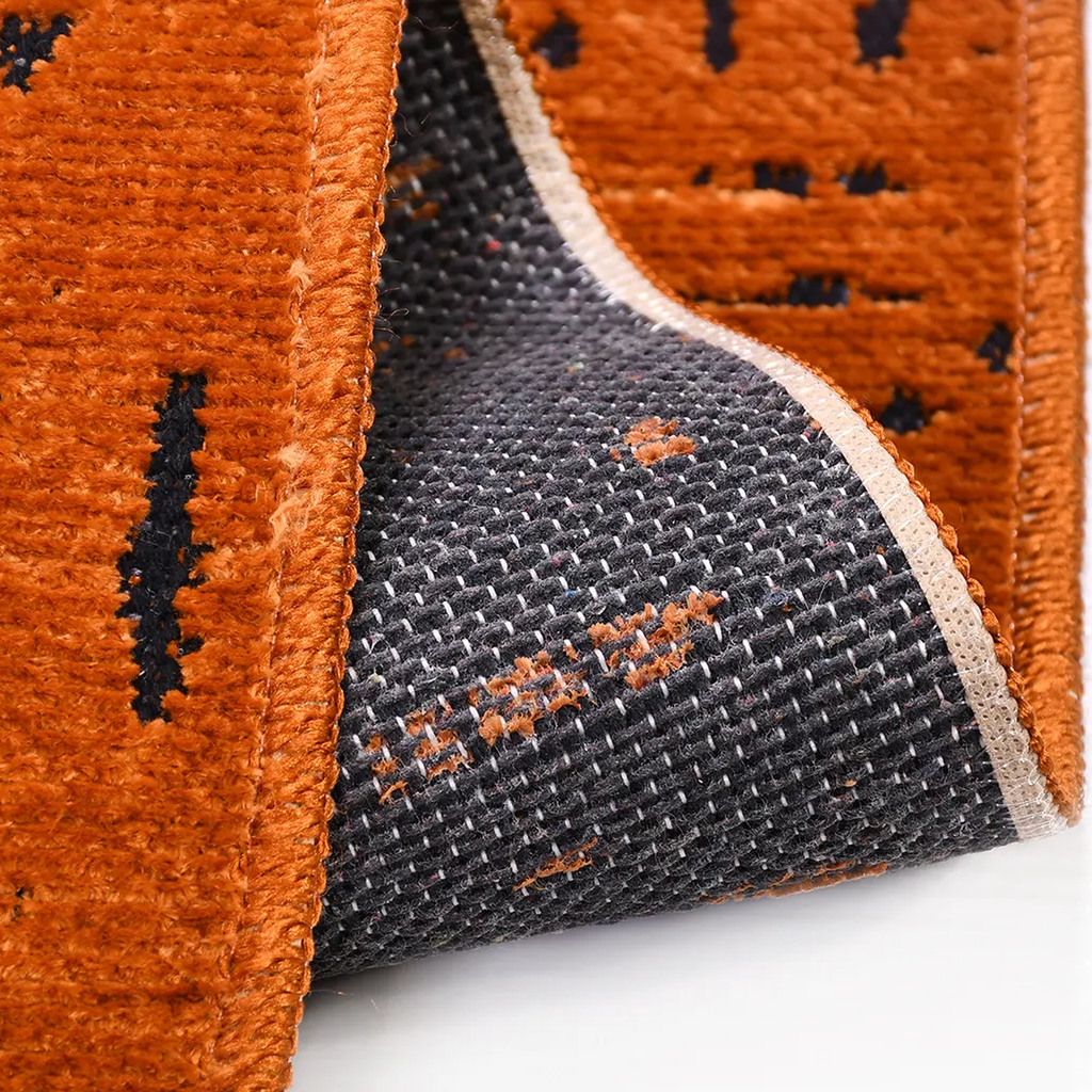 SHARED | Hornbeam Terracotta Boho Abstract Tribal Style Machine Woven photo 3