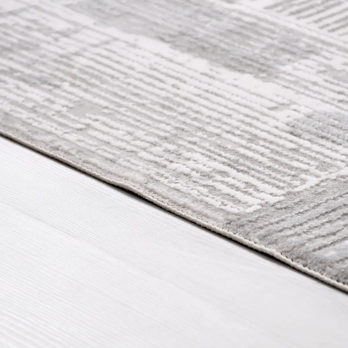 SHARED | Pergamon Cream Grey Abstract Modern Machine Woven Living Roo photo 3